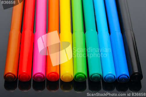 Image of Colored felt pens