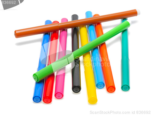 Image of Colored felt pens