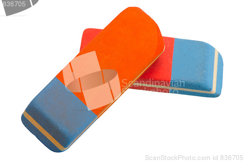 Image of Two erasers