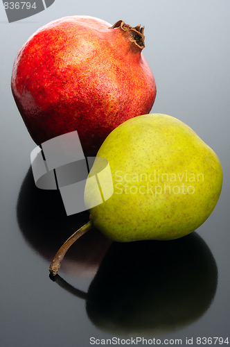 Image of Pear and Pomegranate