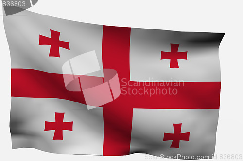 Image of Georgia 3d Flag