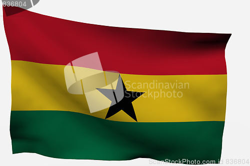 Image of Ghana 3D flag