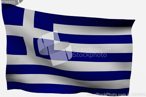 Image of Greece 3D flag