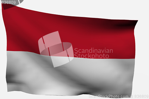 Image of Indonesia  3D flag