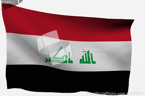 Image of Iraq 3D flag