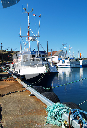 Image of Boat docked at harbour