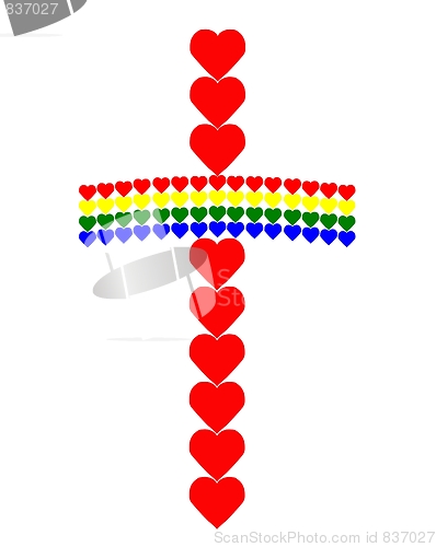 Image of cross of faith, hope and love