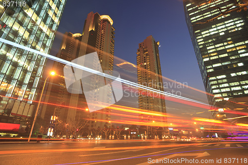 Image of light trails