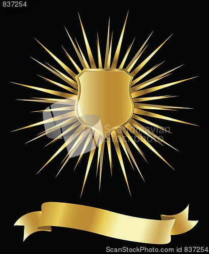 Image of golden shield