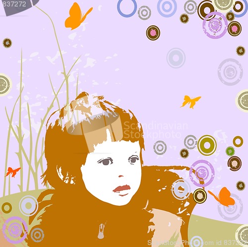 Image of girl with circles