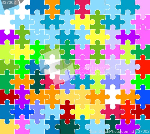 Image of jigsaw puzzle pattern