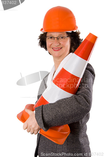 Image of Female construction engineer