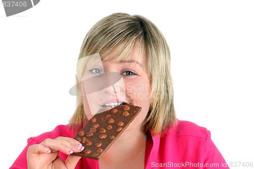 Image of Eating chocolate