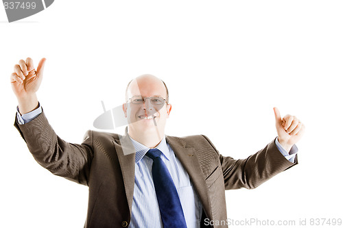 Image of Happy and successful business man