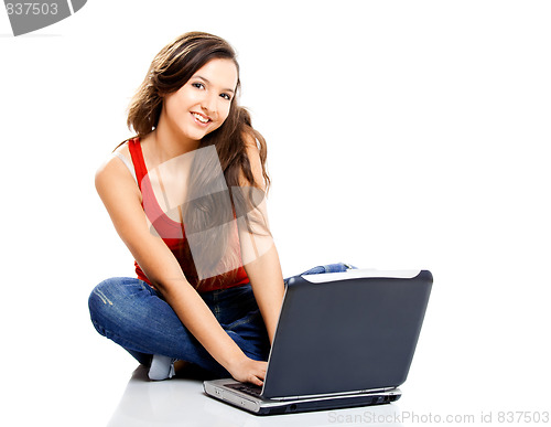 Image of Happy teenager student