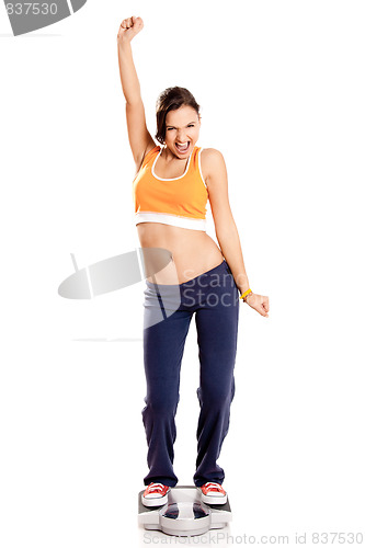 Image of Happy athletic girl 
