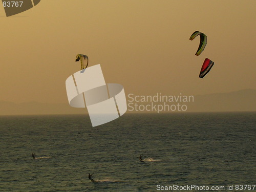 Image of Kite surfers