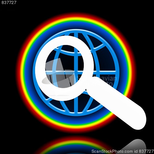Image of Magnifier and Earth