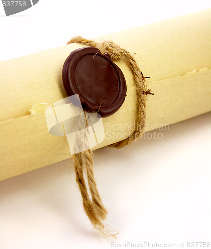 Image of Vintage paper with sealing wax