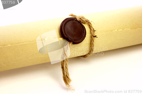 Image of Vintage paper with sealing wax