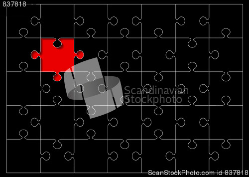 Image of jigsaw outline missing