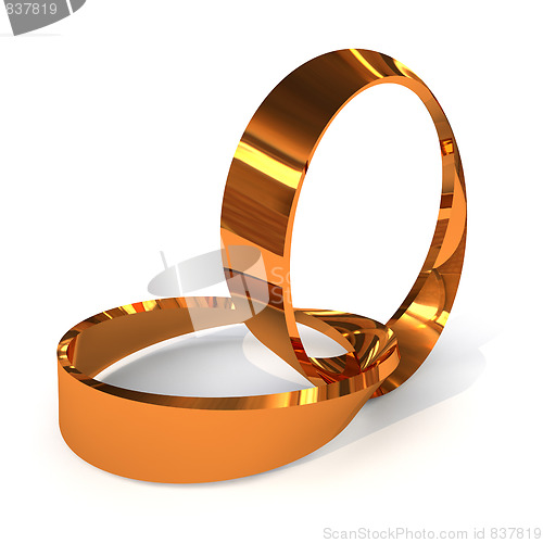 Image of twisted wedding rings