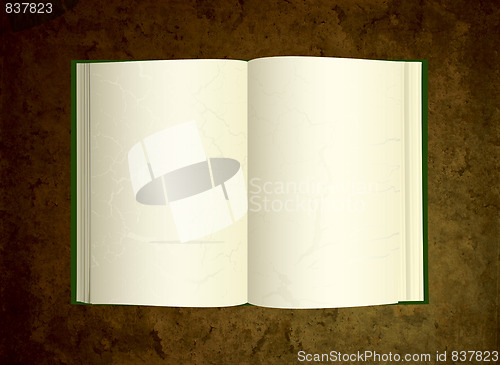 Image of old book on grunge background