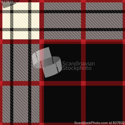 Image of tartan black and red