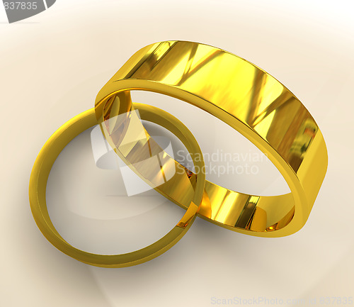 Image of gold wedding rings