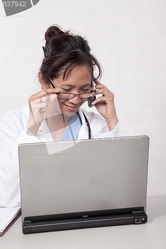 Image of Asian woman doctor physician