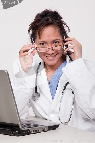 Image of Asian woman doctor physician