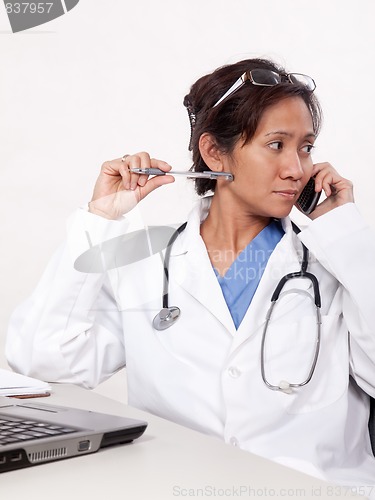 Image of Asian woman doctor physician