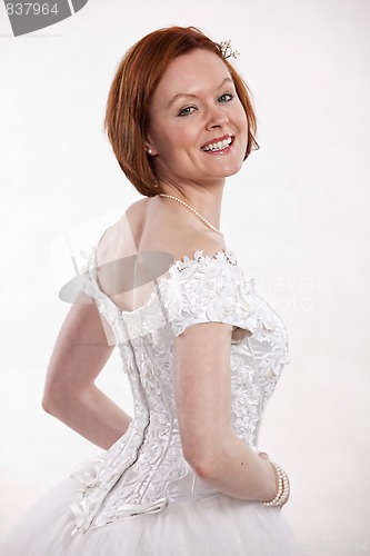 Image of Attractive thirties caucasian brunette woman