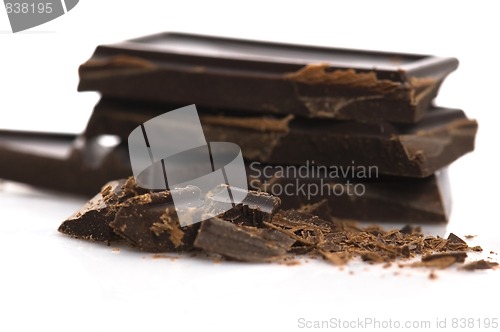 Image of Pile of broken chocolate 