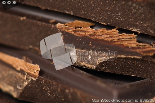 Image of Pile of broken chocolate 