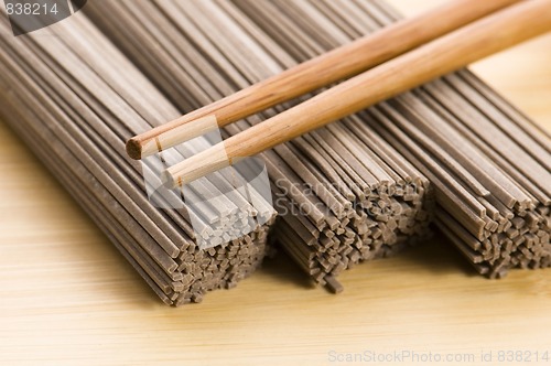 Image of japanese pasta. soba