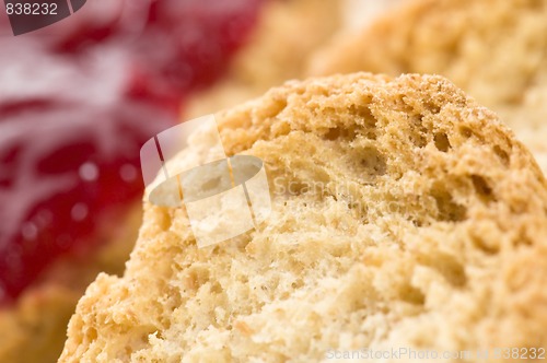 Image of Breakfast of cherry jam on toast