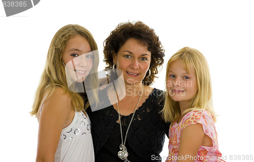Image of mother with her two daughters