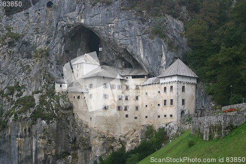Image of castle in rock, Slovenia