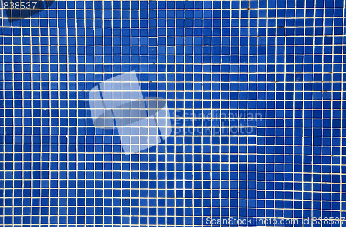 Image of blue mosaic tiles