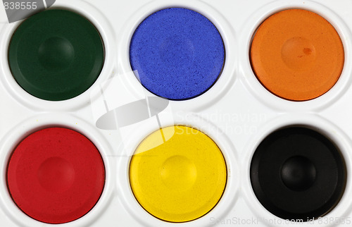 Image of watercolour paint palette