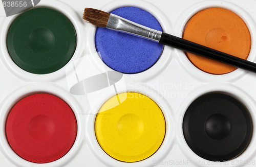 Image of watercolour paint palette