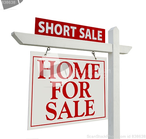 Image of Short Sale Real Estate Sign - Left