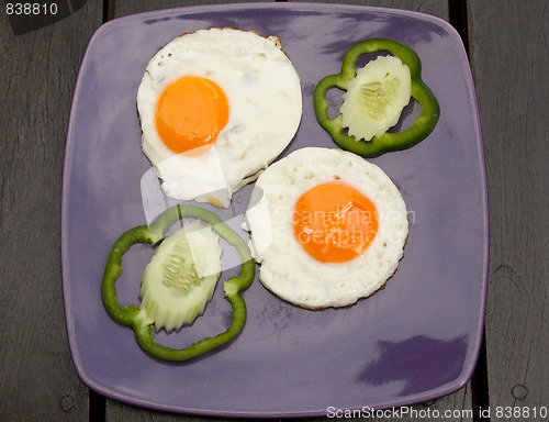 Image of Breakfast meal, gonad from two eggs