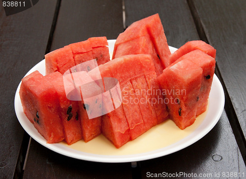 Image of Segments of the watermelon