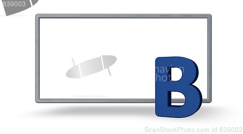 Image of blue letter b