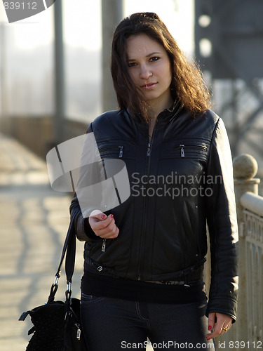 Image of Girl on Bridge