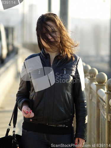 Image of Girl on Bridge