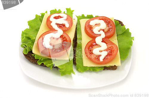Image of Sandwich with cheese