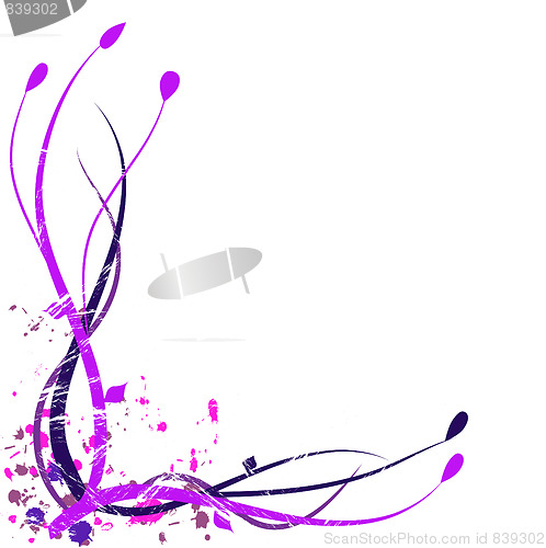 Image of Purple Floral Background
